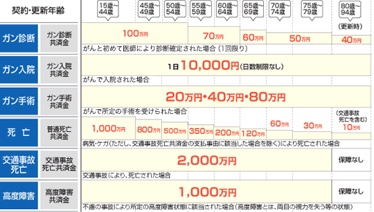 マックエイド保障内容